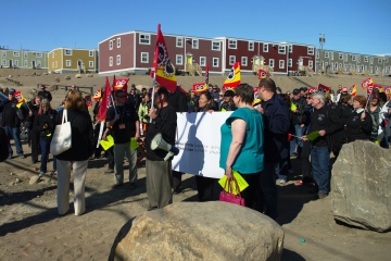 Protest rally in Iqaluit!