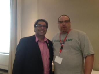 Naheed Nenshi, Mayor of Calgary, have some fun photos with him in Inuvik